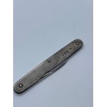 Silver pen knife