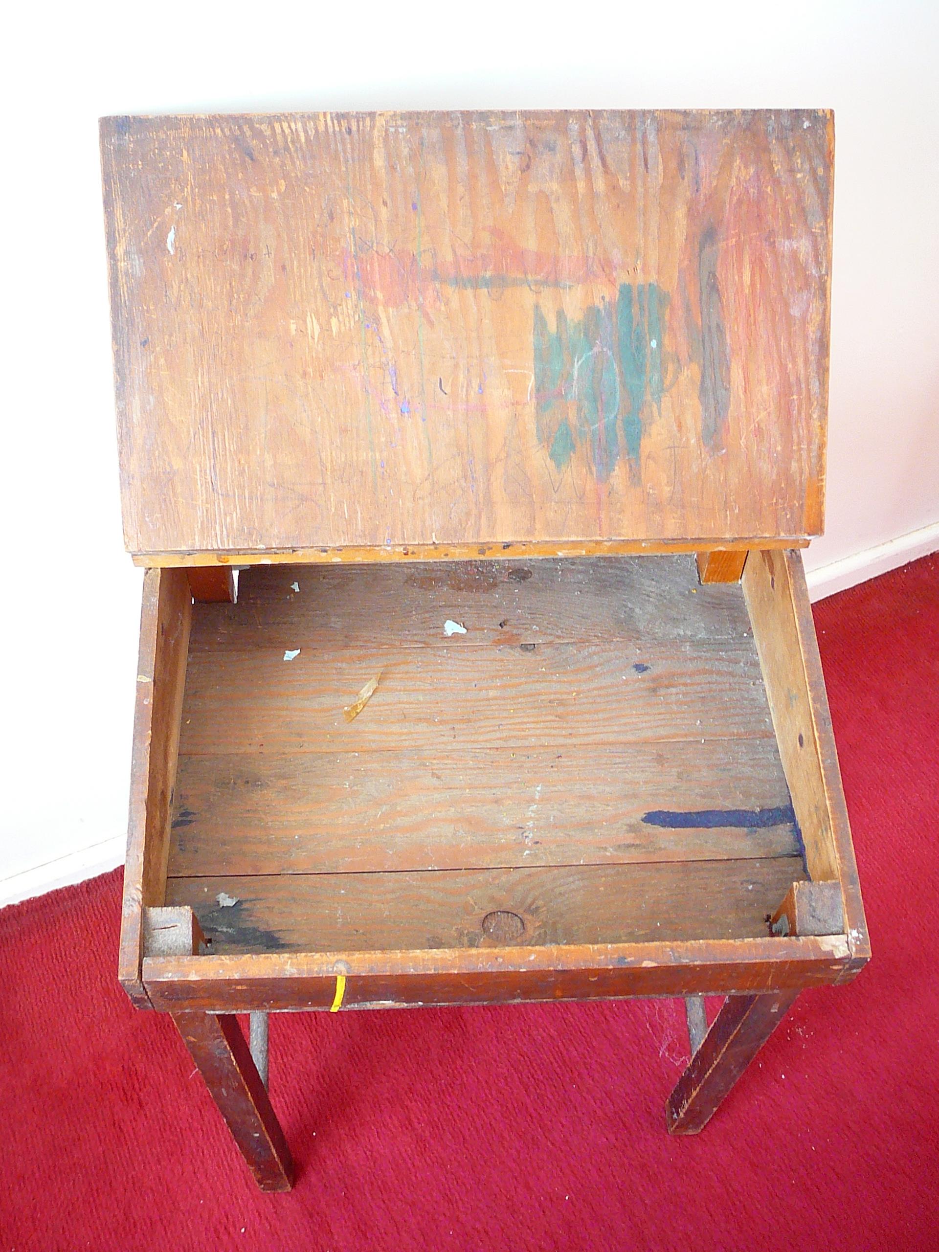 Child's Wooden Desk - Image 3 of 3