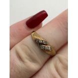 9ct gold diamond ring