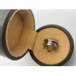 18ct white gold Bvlgari ring