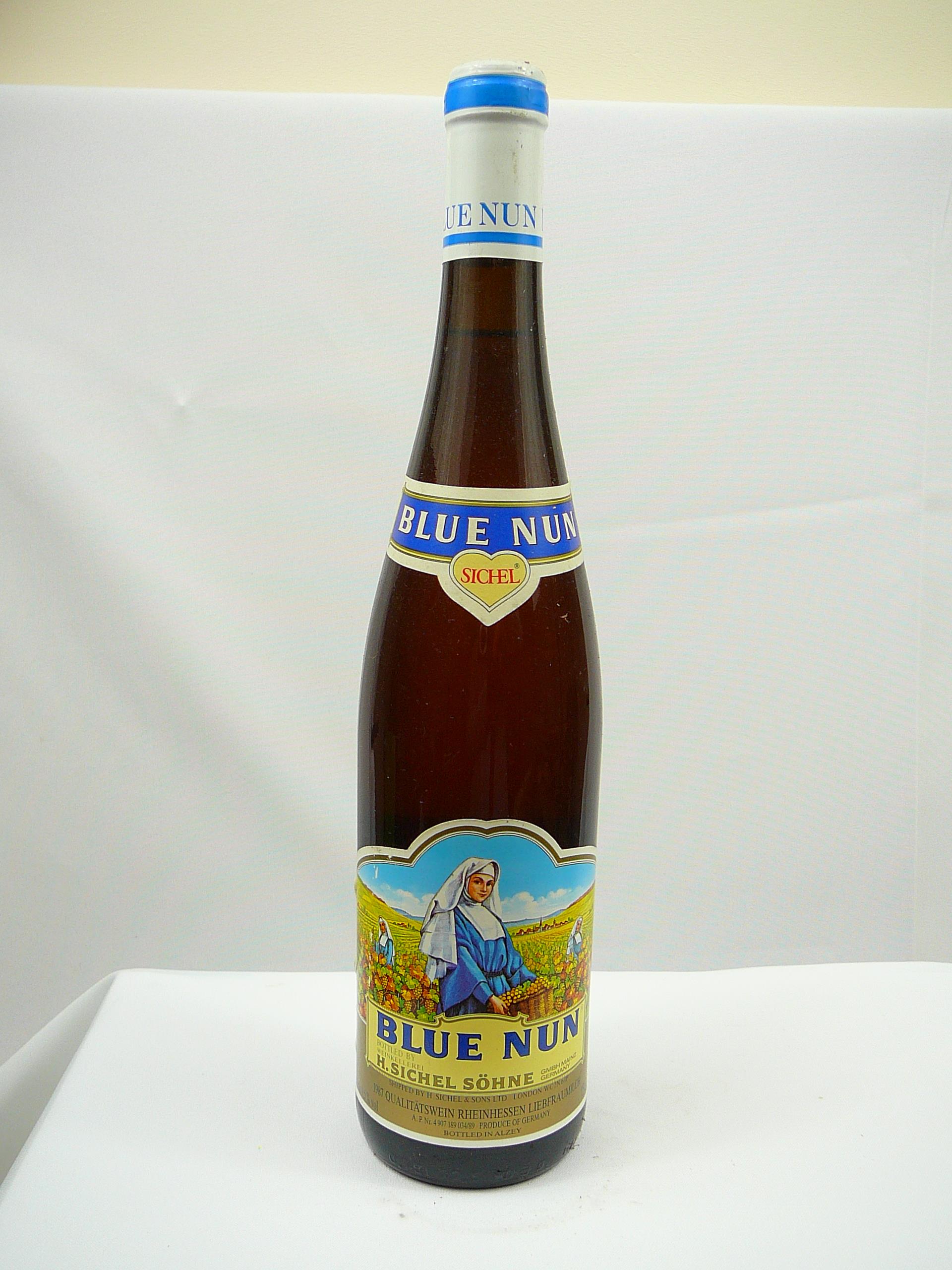 10 bottles vintage Blue Nun Wine - Image 8 of 10