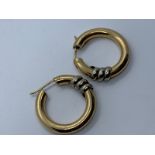 9ct gold hoop earrings