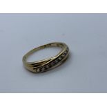 9ct gold CZ ring