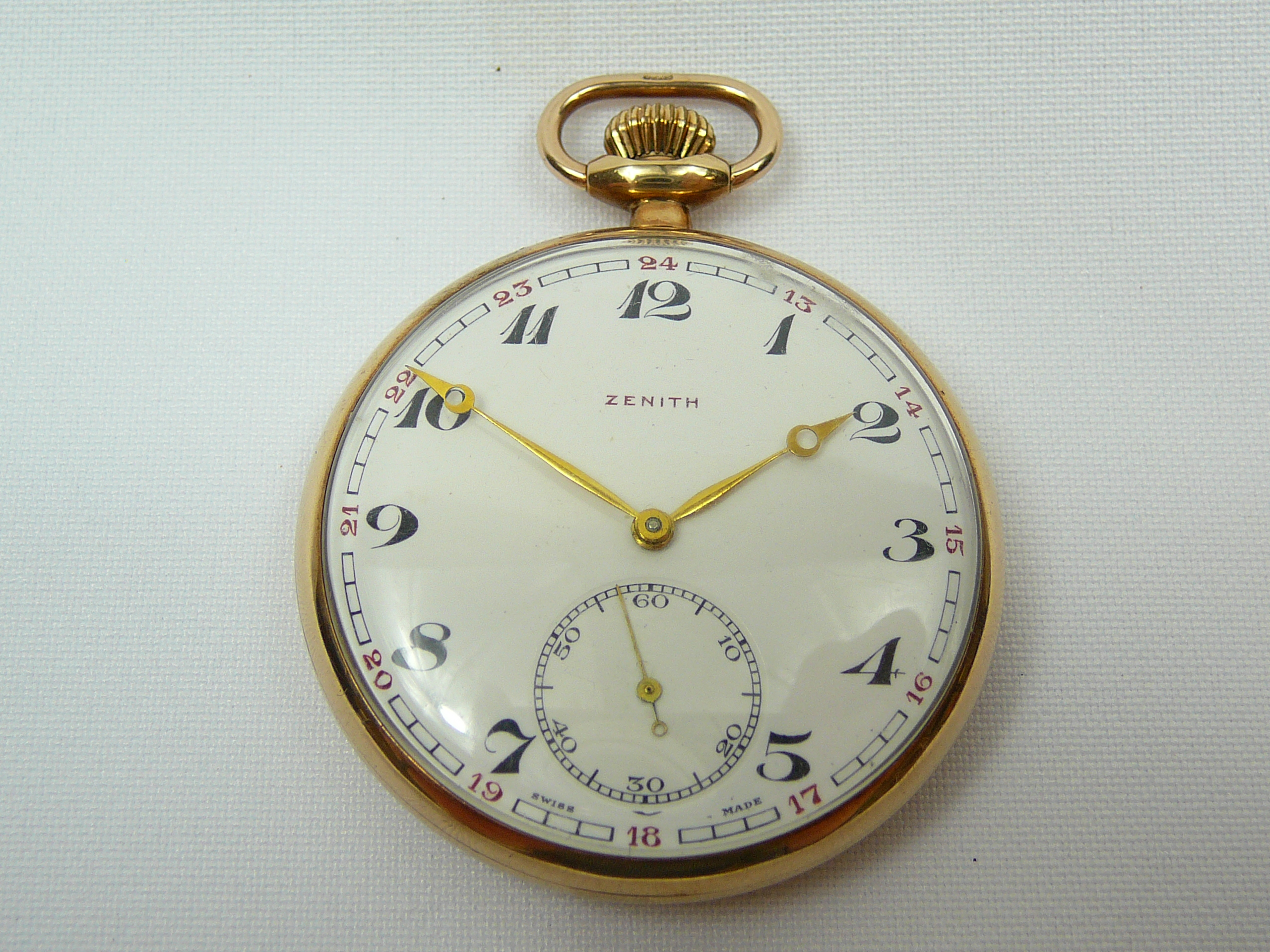 Gents gold Zenith pocketwatch - Image 6 of 10