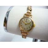 Ladies gold Omega wristwatch