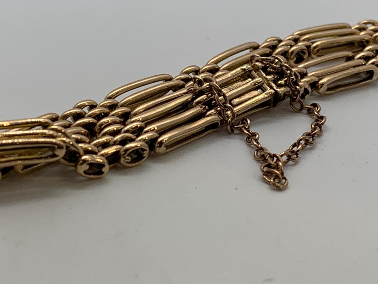 15ct rose gold bracelet - Image 2 of 2