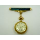Ladies Vintage Gold Omega Fob Watch