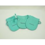 3 x Tiffany and Co. suede pouches