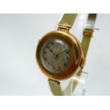 Ladies vintage gold wrist watch