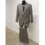 A good quality vintage gentleman's heavy wool bespoke two piece two button suit by Fogg and