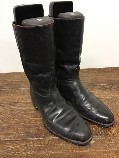 A pair of Naval leather boots