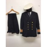 The Naval uniform of Vice-Admiral Sir Godfrey Milton-Thompson. Naval Surgeon and pioneer of