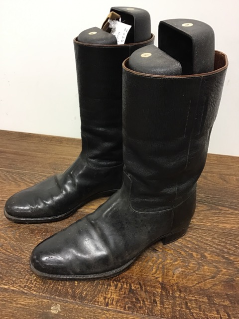 A pair of Naval leather boots - Image 2 of 2