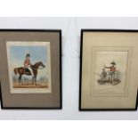 Two British military antique coloured prints W:26cm x D:cm x H:33cm W:20cm x D:cm x H:27cm