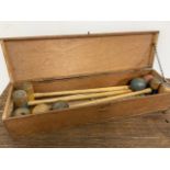 Junior croquet set in box