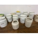 Storage jars etc