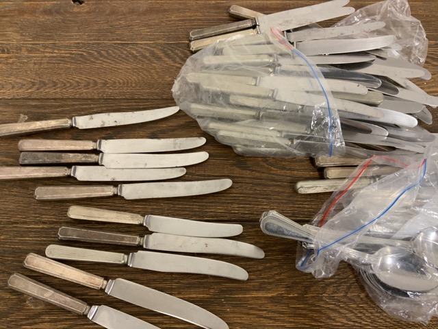 Large quantity of flatware and cutlery