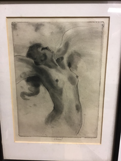 French erotica.- Chimot (Edouard, 1880-1959). Four nude etchings dry point printed with plate tone, - Image 3 of 7