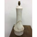 A large 1970s solid marble table lamp. W:cm x D:cm x H:53cm