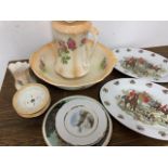 Various ceramics, meat plates etc