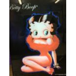Betty Boop pin up light box W:35cm x D:10cm x H:47cm