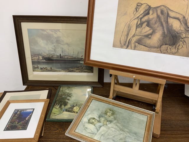 Various prints including Edgar Degas