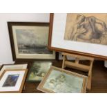 Various prints including Edgar Degas