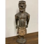 Large African male carving W:30cm x D:18cm x H:82cm