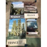 Four mid century French tourist posters. 3x 97cm x 62cm 1x 40cm x 60cm