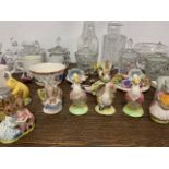 A large quantity of cut glass and ceramics to include Royal Doulton figures etc