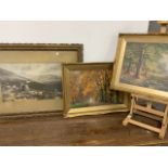 Three large prints in gilt frames W:60cm x D:cm x H:38cm