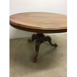 A circular breakfast table W:120cm x D:120cm x H:73cm