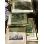 Four modern prints in gilt frames.