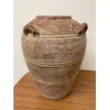 A pottery amphora
