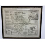 Devonshire map Robert Sayer- Fleet Street and Rob Wilkinson W:76cm x D:cm x H:61cm