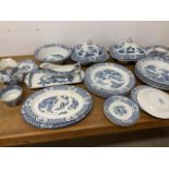 A large quantity of Woods and Son's plates, tureens etc