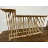 An antique pine plate rack W:80cm x D:20cm x H:52cm