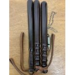 Police interest, three truncheons and a metropolitan police whistle J.Hudson and co.