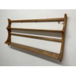 Ercol wall shelf plate rack W:97cm x D:13cm x H:50cm