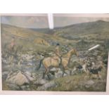 Lionel Edwards print 'the Dartmoor' W:49cm x D:cm x H:34cm