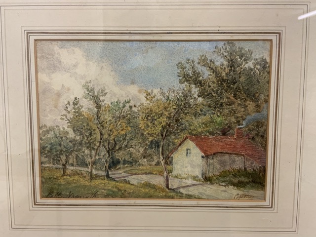 Patrick Naismith. English School. Capthorne Devon. Watercolour on paper, signed bottom right with