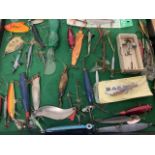 A box of fishing lures.