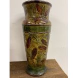 A Large Royal Doulton Foliage ware vase W:26cm x D:26cm x H:62cm