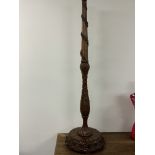 A Black Forrest style standard lamp, possible from Austria. Four sections. W:50cm x D:50cm x H: