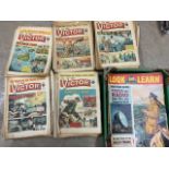 Victor comics c.1960s, look and learn etc