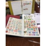 A collection of UK Europe and World stamps to include a album of mint condition examples.