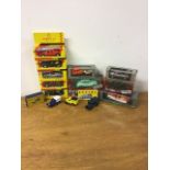 A collection of toy cars from multiple manufacturers and in varying scale. To include Classic