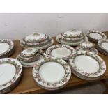 A large quantity of Blantyre plates also four turines with lids etc