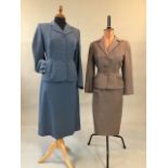 2 wool gaberdine suits