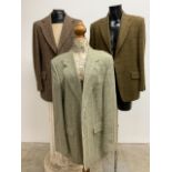 Three vintage tweed jackets. Sizes 42-44. To include Harris and Daks.